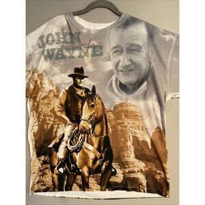 John Wayne - All Around Print - Dye Sublimated - 2017 - XL - Poly Great Cond.
